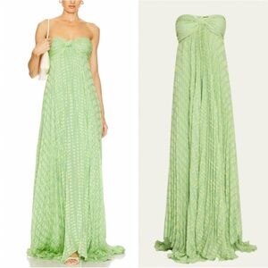 Alexis Green Strapless Maxi Dress